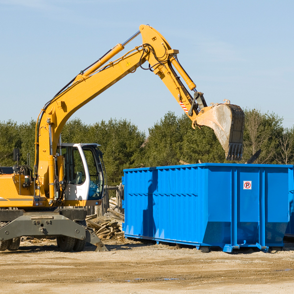 what happens if the residential dumpster is damaged or stolen during rental in Webbville